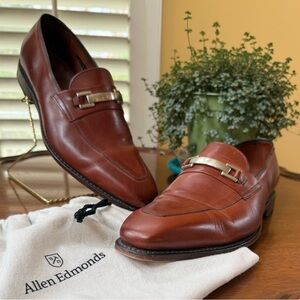 Allen Edmonds Cognac Leather Loafers